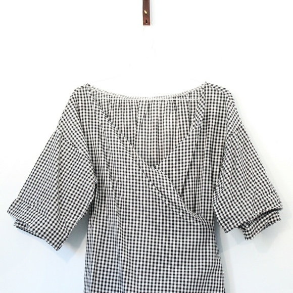 Venice Wrap Dress in Gingham - Picture 4 of 5